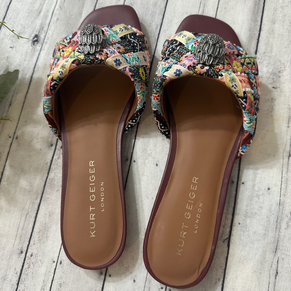 New KURT GEIGER LONDON KENSINGTON FLAT SANDAL - Picture 6 of 8